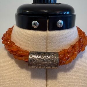 6 strand Cornelian necklace. Can be worn in multiple ways.